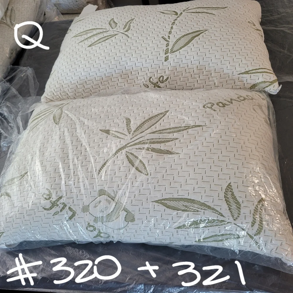 Set of 2 Pillows & Removable Bamboo Covers #320 & 321 Costco